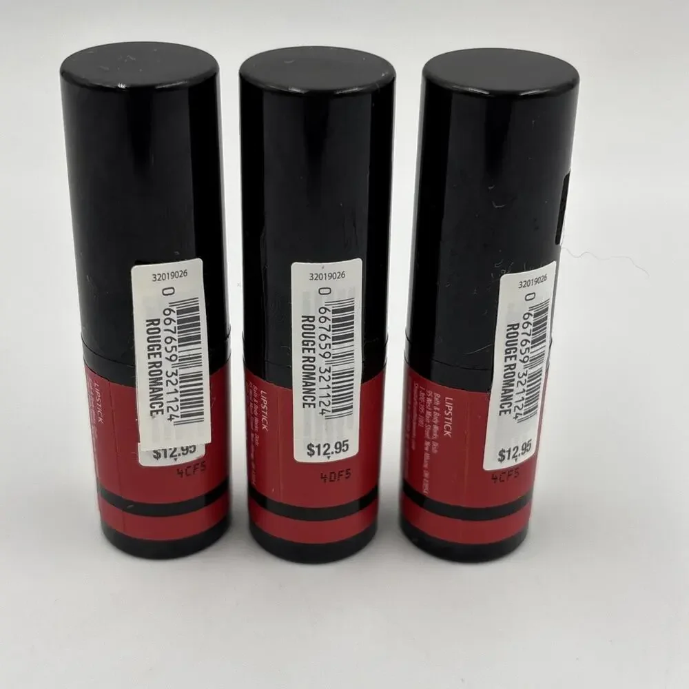 3 New Bath & Body Works Emily In Paris ROUGE ROMANCE 0.13 Oz Liptstick Lot Set